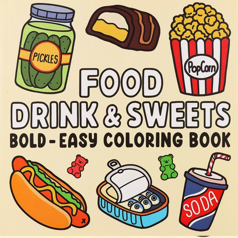 Food Drinks and Desserts Color - огляд і ціна Food Y Snacks Coloring Book