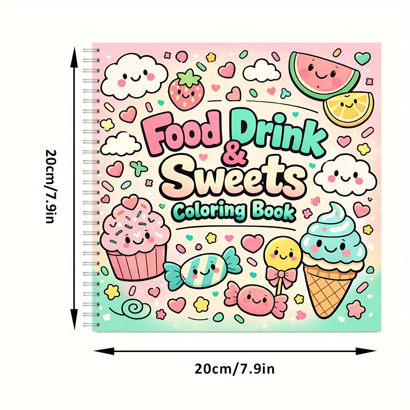 Coloring Book FOOD DRINK & SWE - огляд і ціна Food Y Snacks Coloring Book