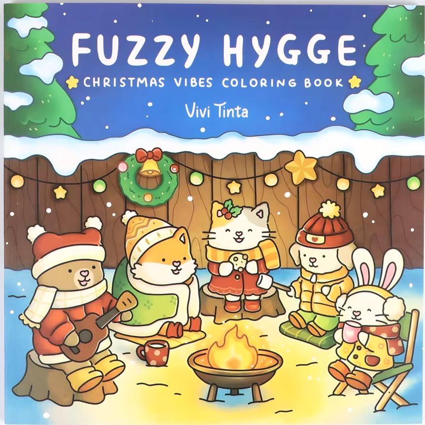 Fuzzy Hygge Christmas Coloring - огляд і ціна Food Y Snacks Coloring Book