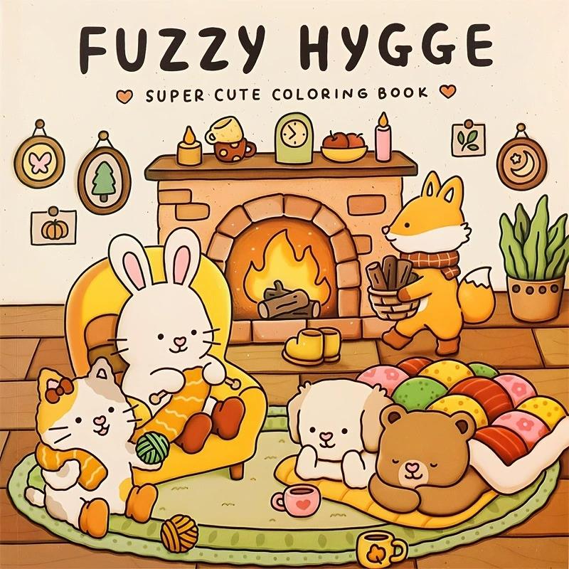 FUZZY HYGGE Adult Coloring Boo - огляд і ціна Food Y Snacks Coloring Book