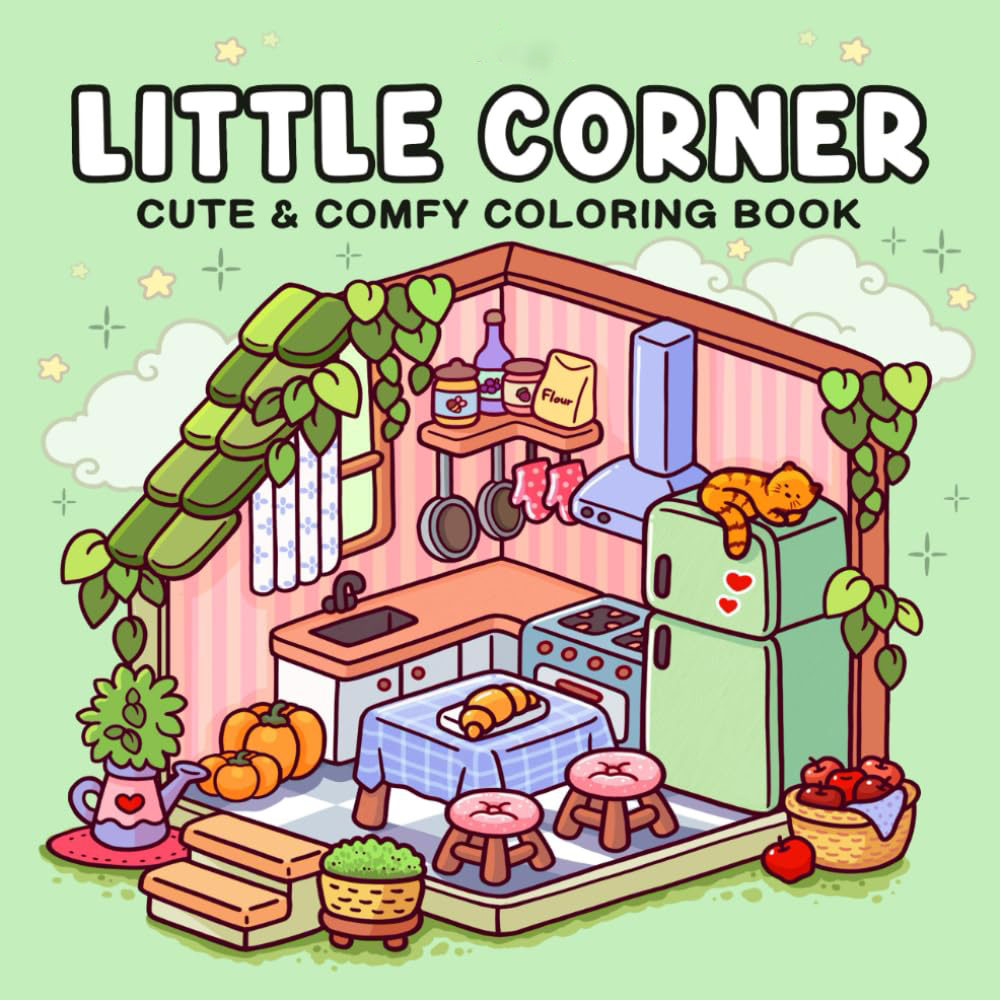 Little Corner Cute Comfy Color - огляд і ціна Food Y Snacks Coloring Book